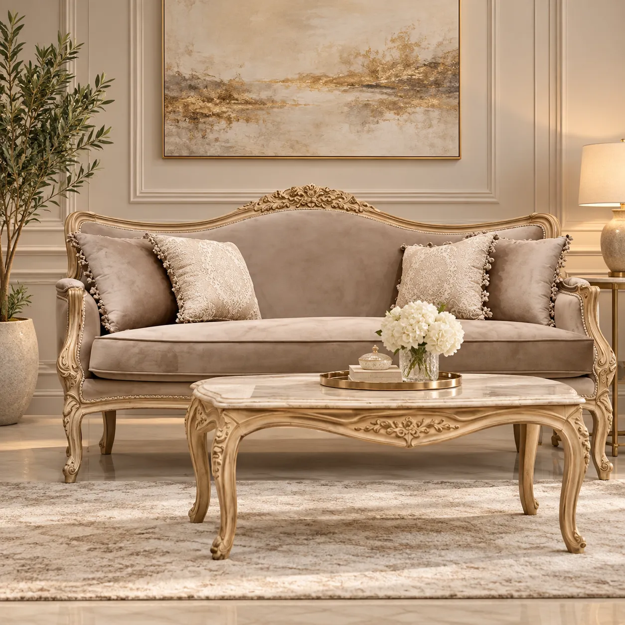Imperial Scroll Sofa Combo
