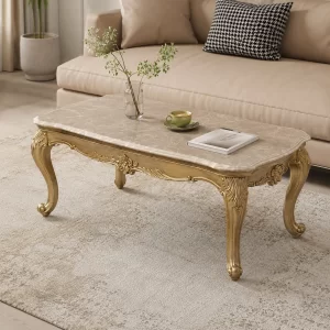 Gorsedd Gold Finish Coffee Table