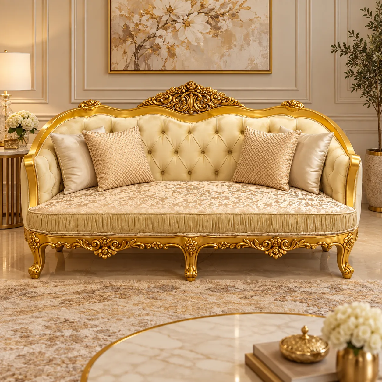Luxury Cream Sofa