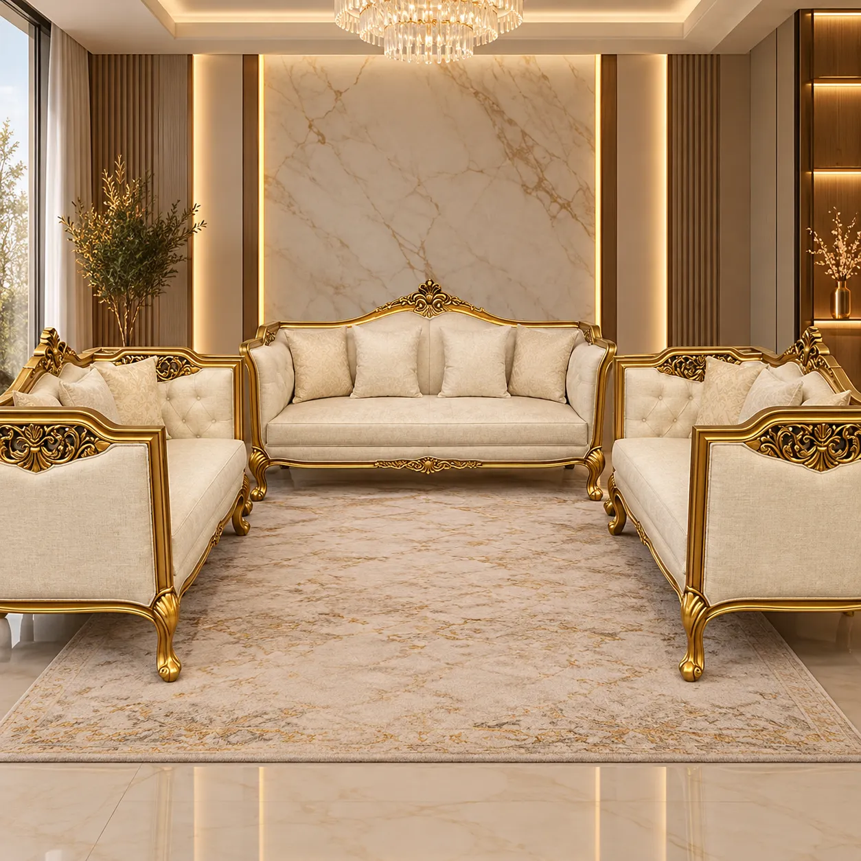 The Artisan Scroll Sofa
