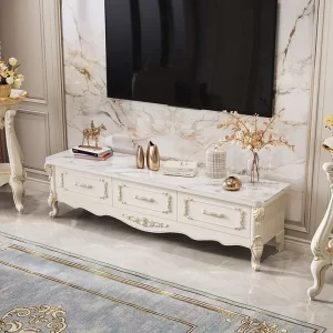 The Athena Marble TV Console