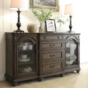 Rustic Mesh-Door Sideboard