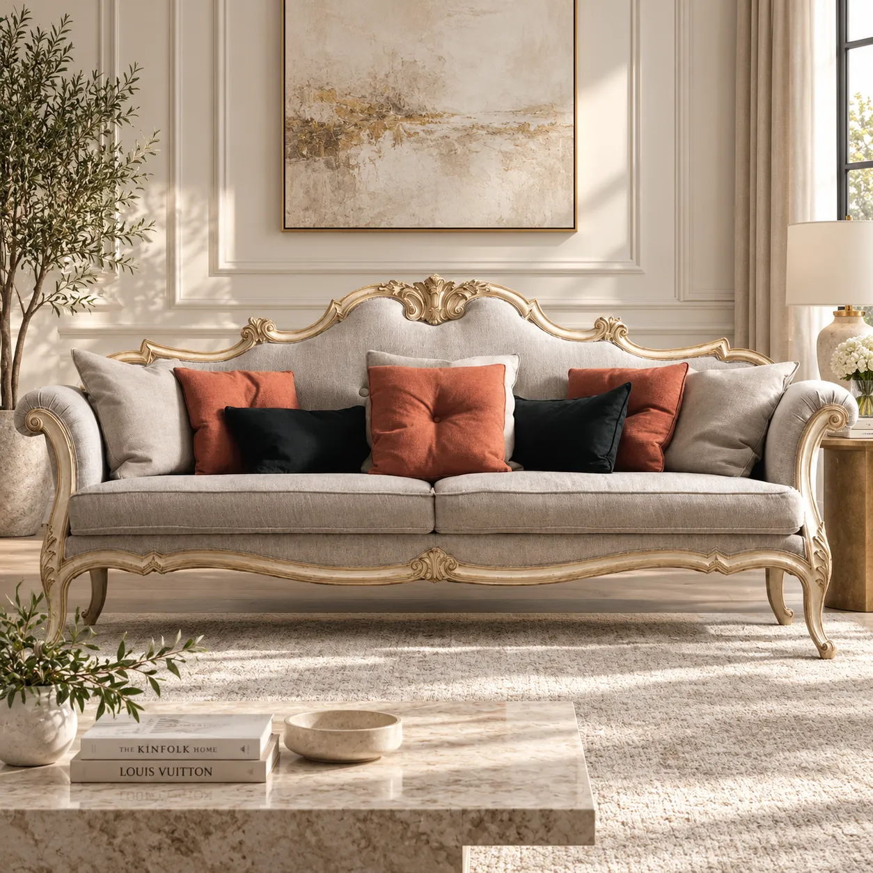 Rococo Grandeur Sofa Set