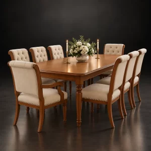 Oxford Regency Walnut Dining Set