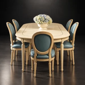 French Regency Azure Dining Set