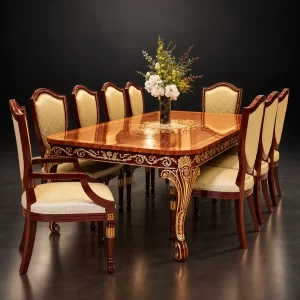 Majestic Victorian Gilded Dining Set