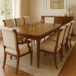 Oxford Regency Walnut Dining Set