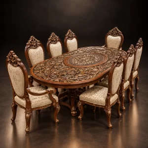 Botanical Engraved Dining Set