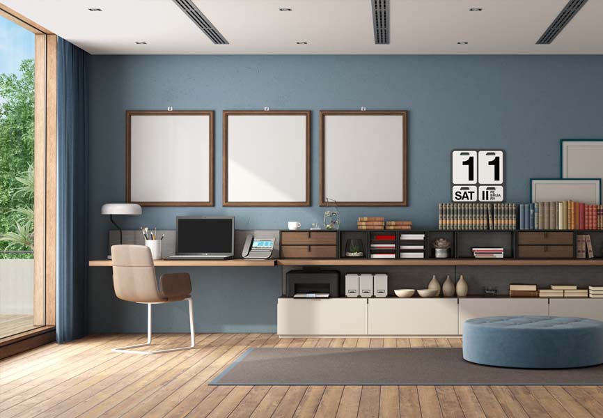 How to Turn Your Living Room into a Hidden Home Office